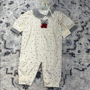Vintage McBaby by Great Cavalier Corduroy Coverall 3–6M Ivory NWT
